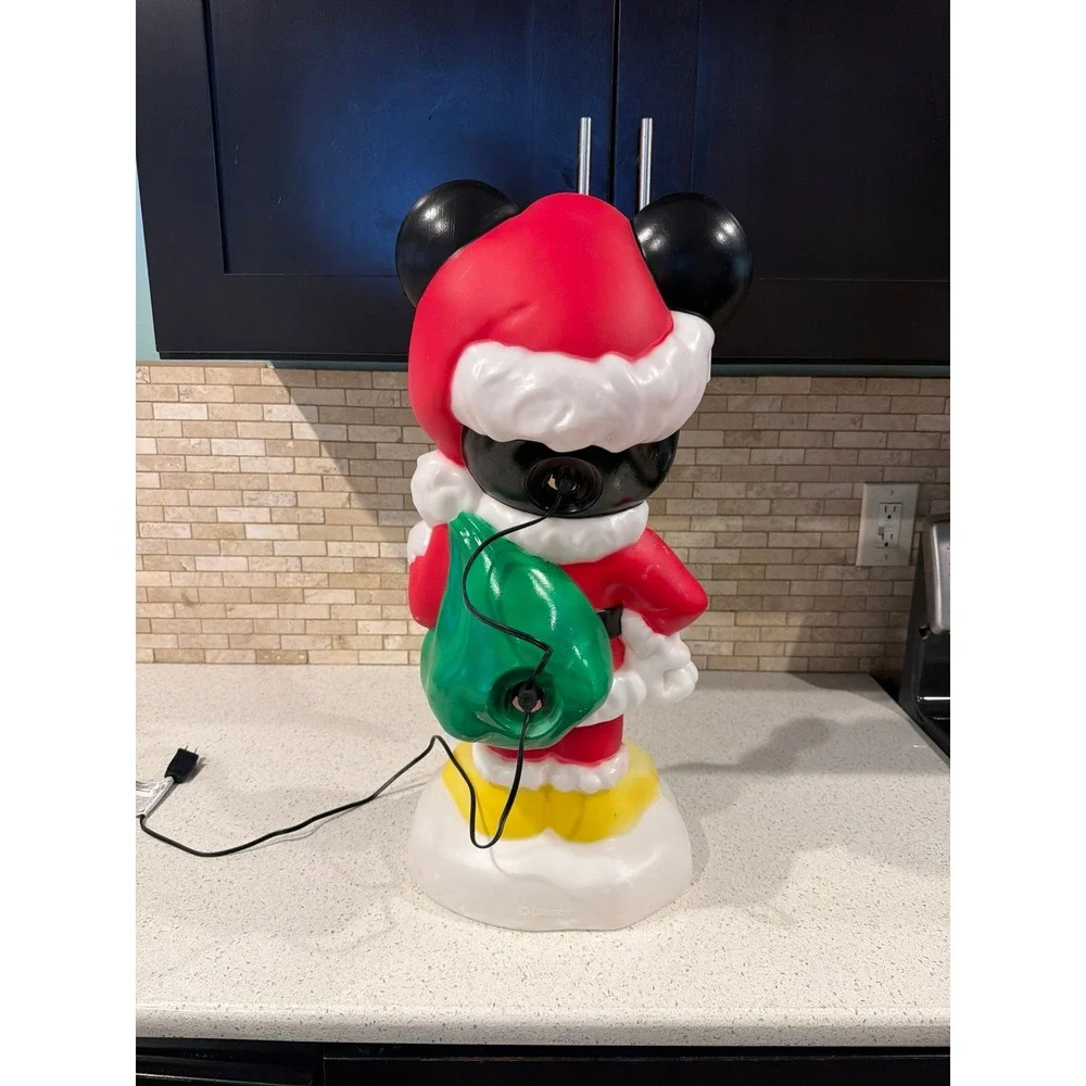 Gemmy Disney Mickey Minnie Christmas‎ Blow Mold Set